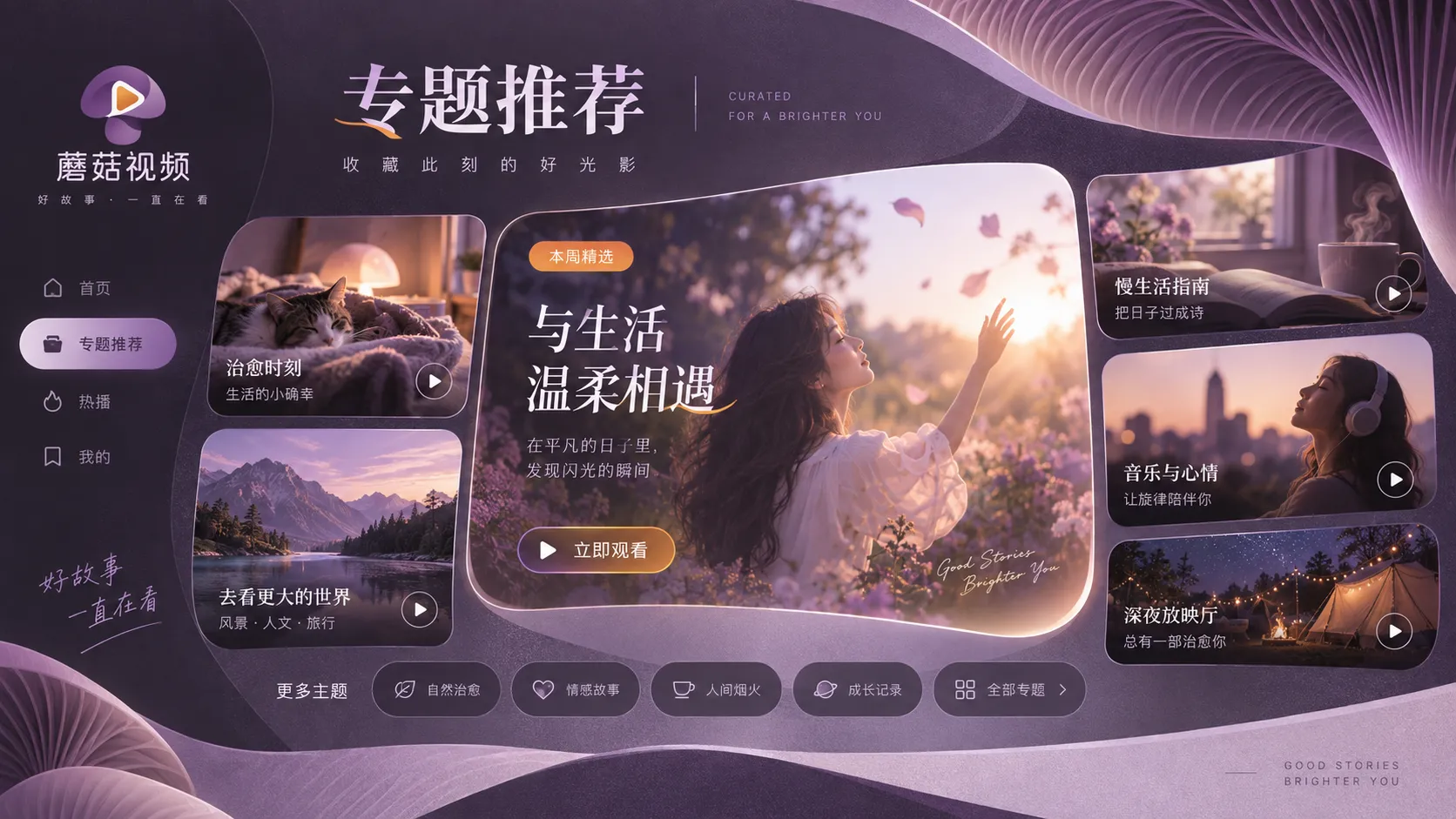 蘑菇视频综艺节目主题整理